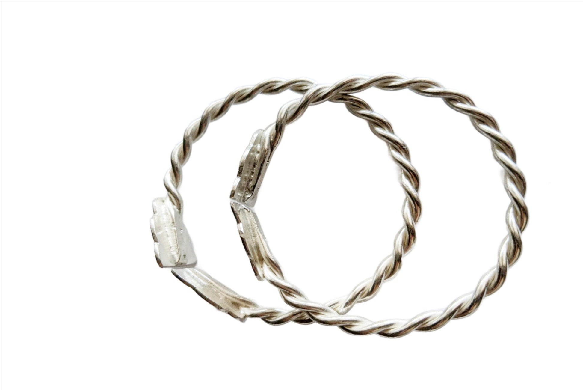 Matching Pair of Silver Palestinian Bracelets - Anteeka