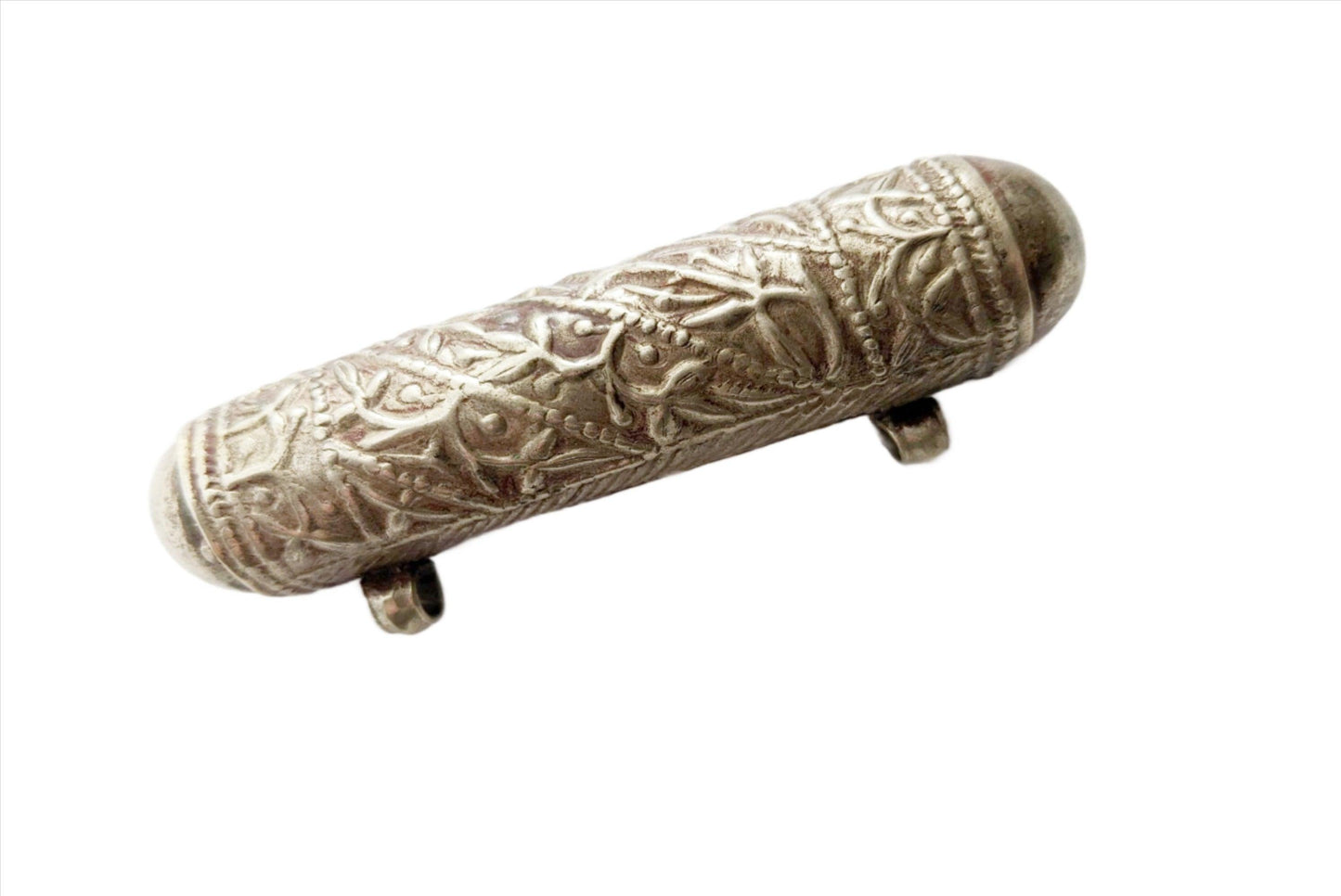 Vintage Afghani Cylindrical Amulet Holder Pendant - Anteeka