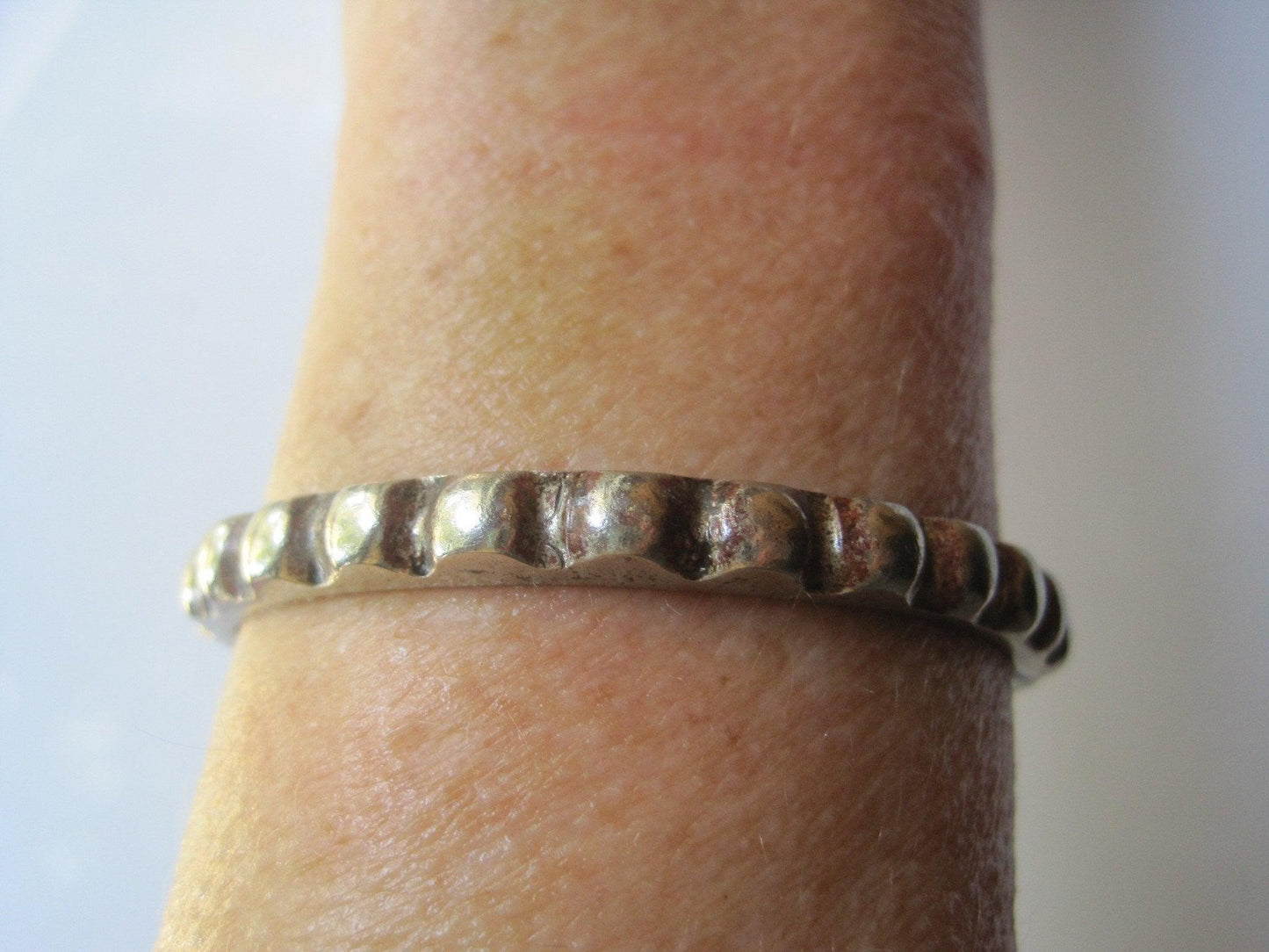 Vintage Bedouin Saudi Cuff with Bosses Bracelet from the Arabian Peninsula - Anteeka