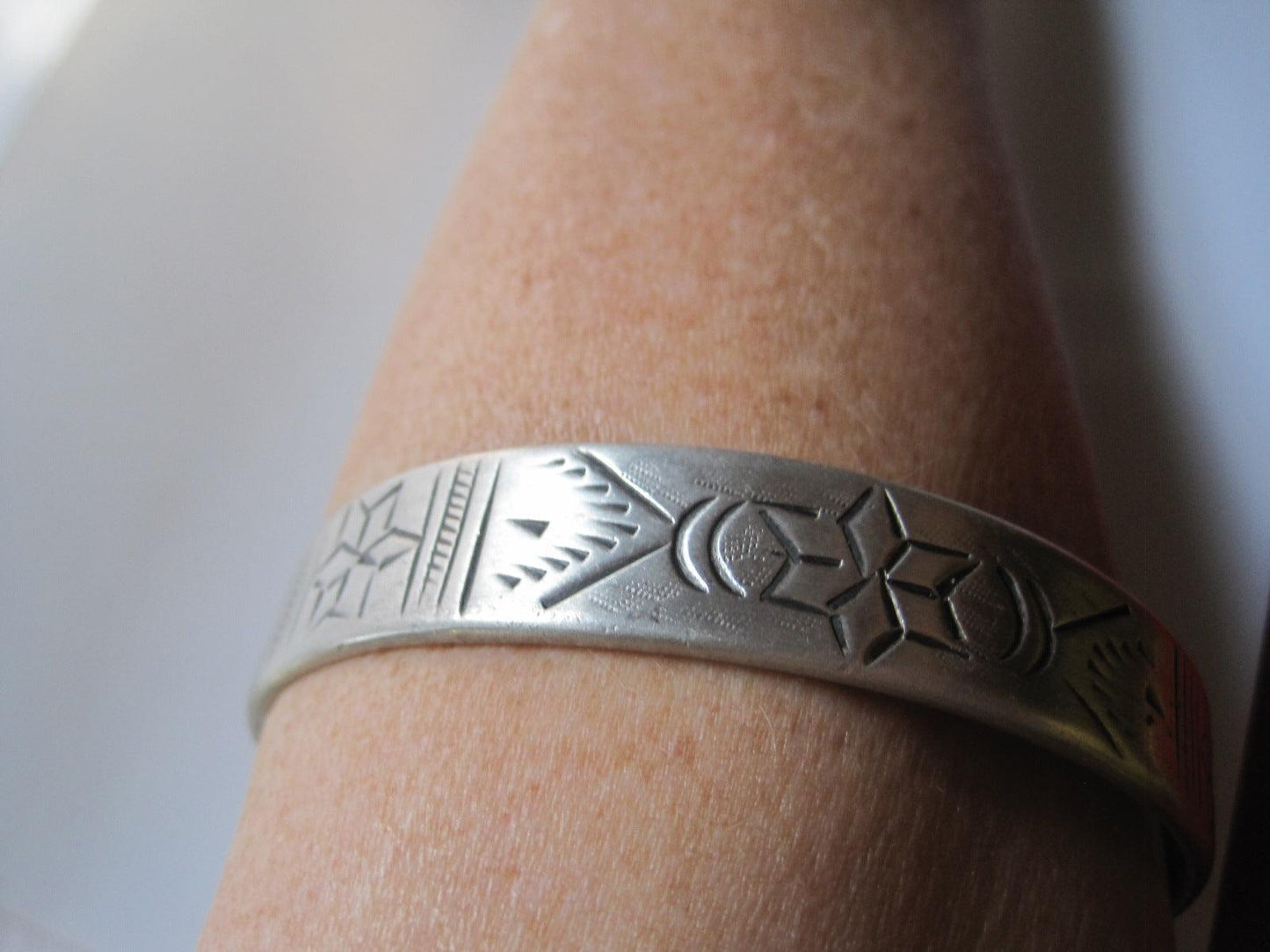 Vintage Berber Silver Single Temporal Ornament - Anteeka