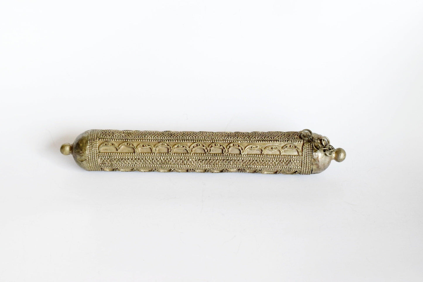 Vintage Huge Yemeni Amulet Tube - Anteeka