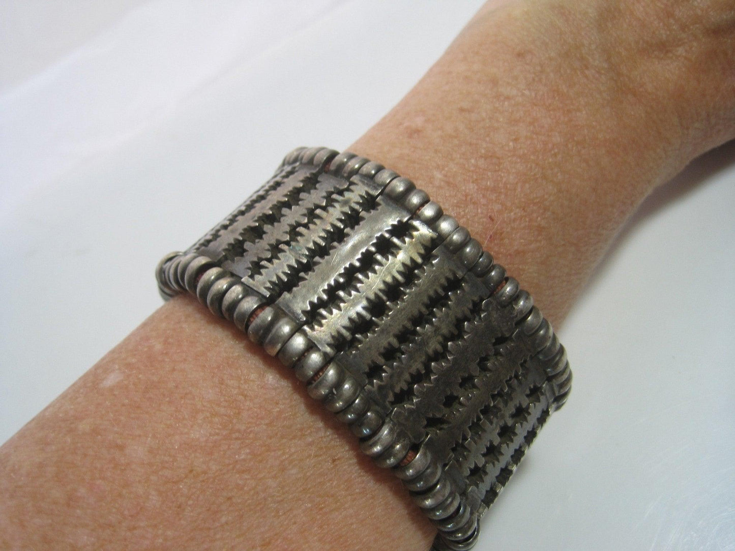 Vintage Indian Silver Bracelet from Rajasthan - Anteeka