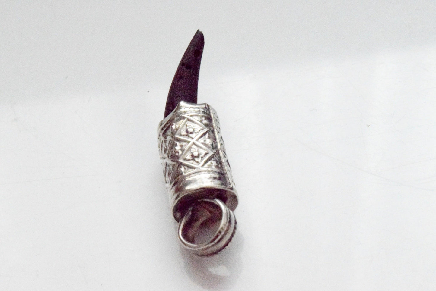 Vintage Omani Amulet Mounted in Silver - Anteeka