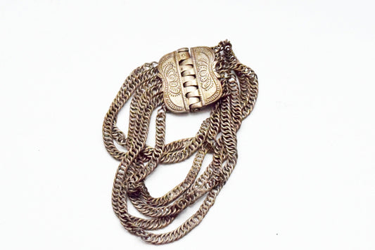 Vintage Ottoman Silver Chain Bracelet - Anteeka
