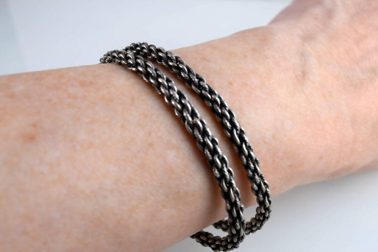 silver mesh bracelet