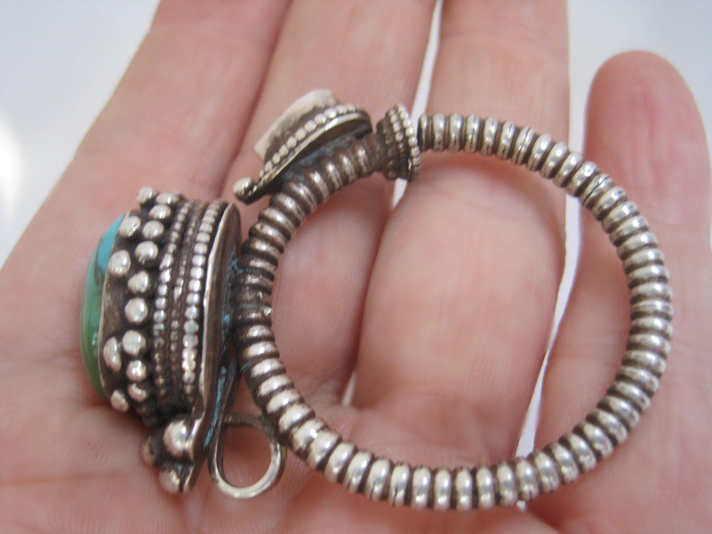 ethnic silver earrings