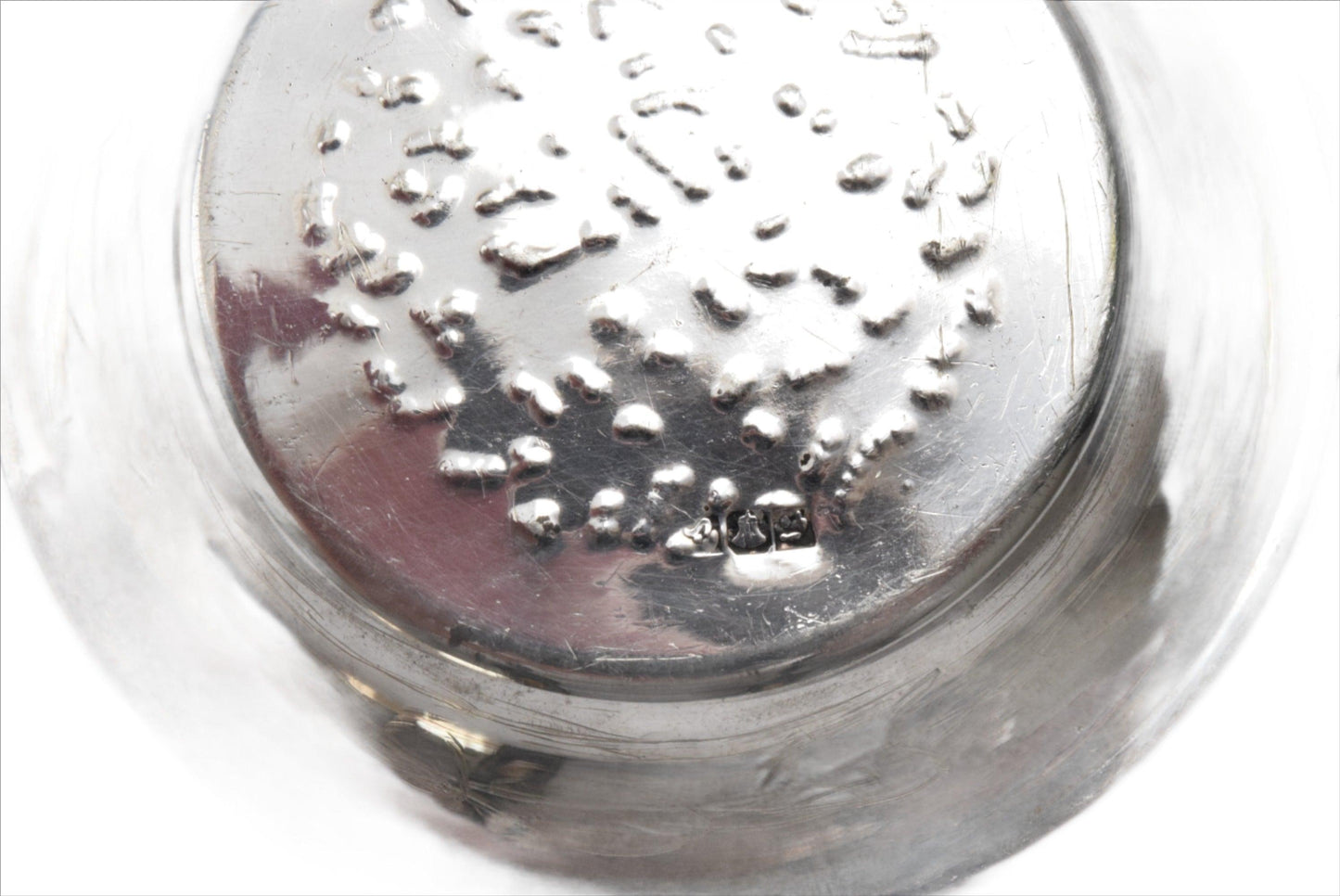 Vintage Silver Dish for Pins or Rings with Arabic Calligraphy from Egypt - Anteeka