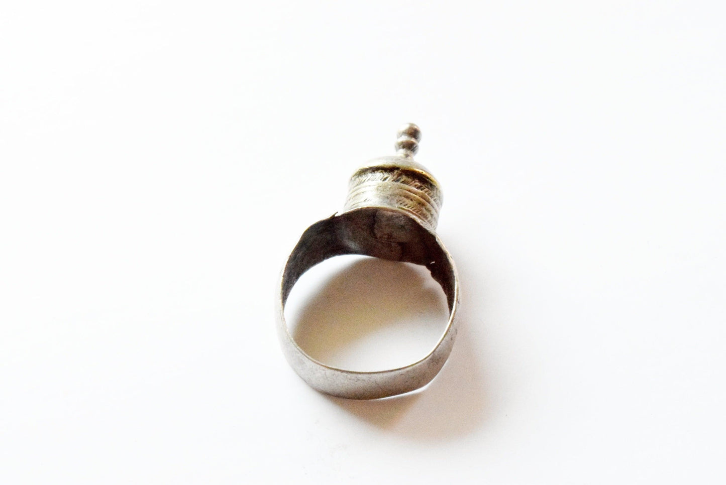 Vintage Silver Domed Moroccan Ring - Anteeka