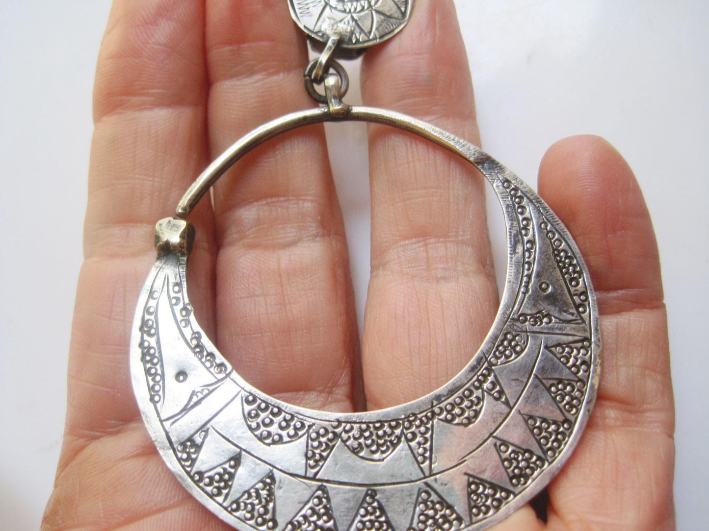 ethnic hoop earrings