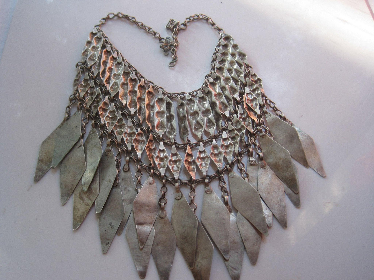 Vintage Silver Turkmen Headdress Ornament - Anteeka