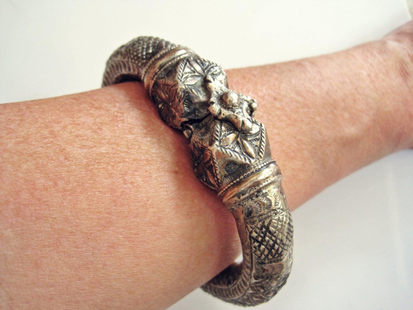 bedouin silver anklet