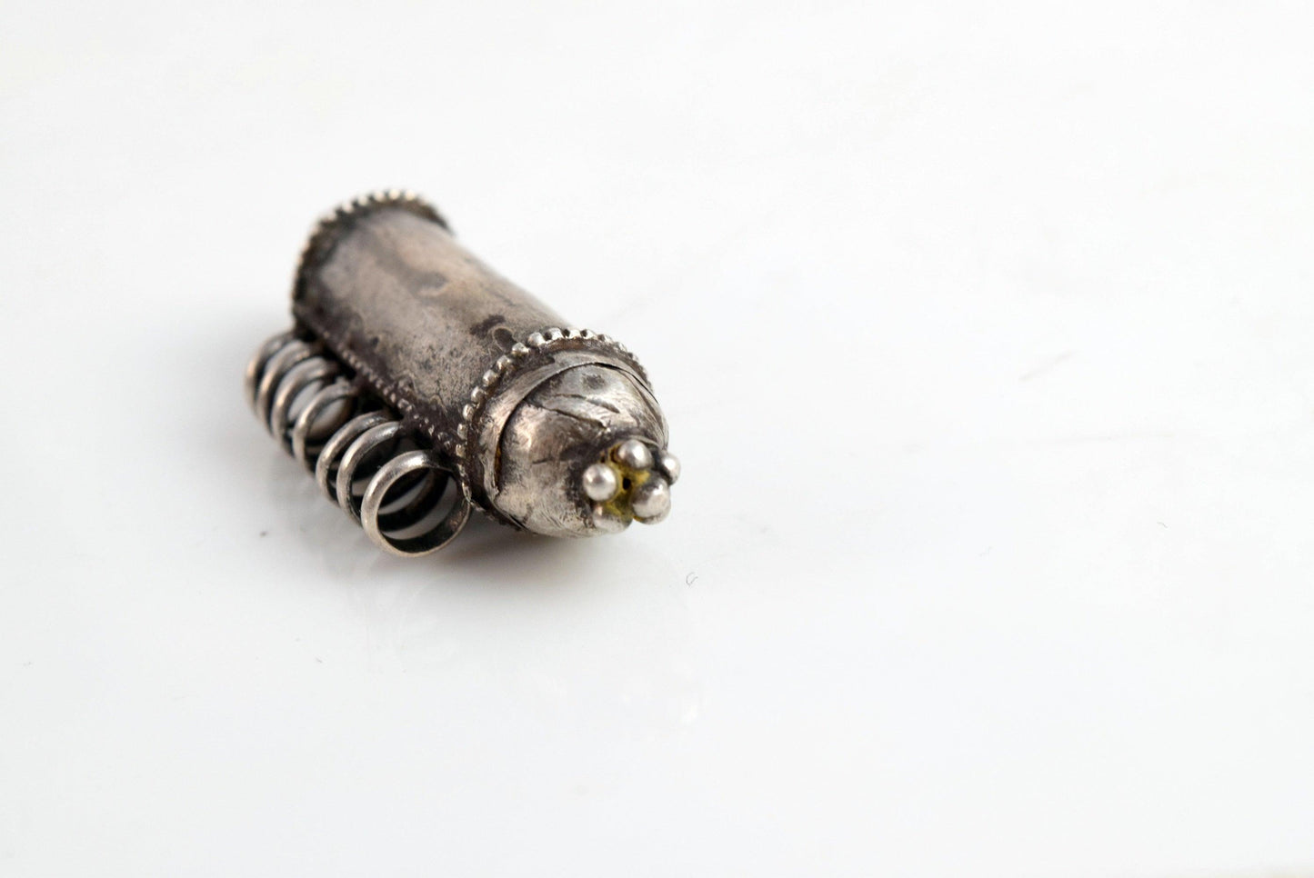 indian silver pendant