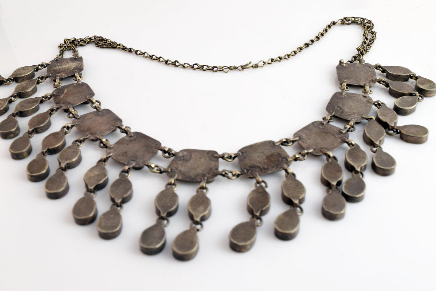 Vintage Statement Lapis Bib Necklace - Anteeka