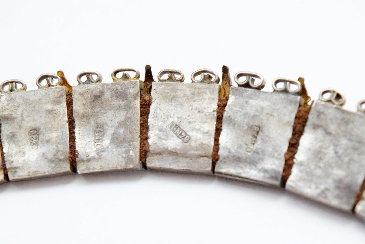 Silver choker necklace