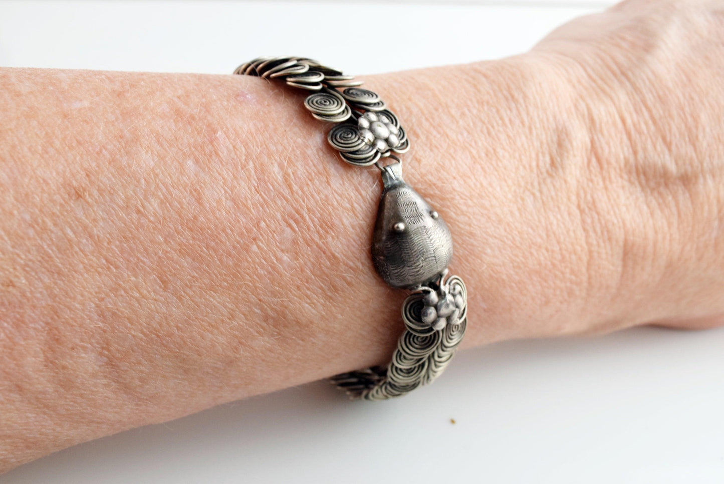 silver snake bracelet