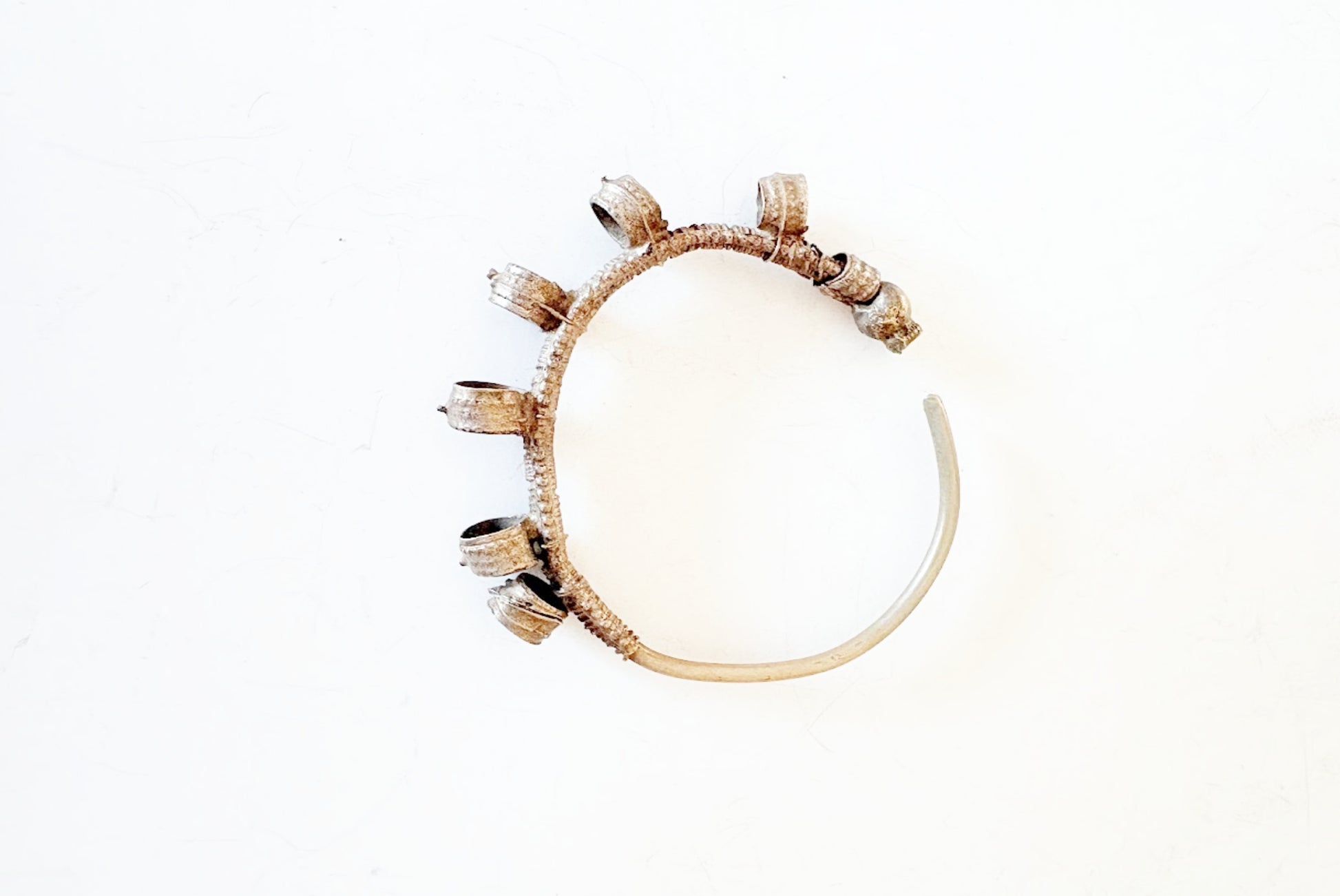 Bedouin hoop earring on a white background