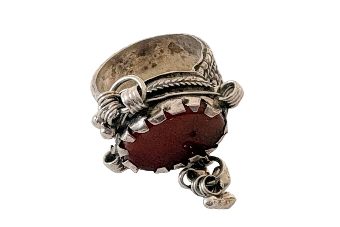 Vintage Carnelian Bedouin Ring Size 8