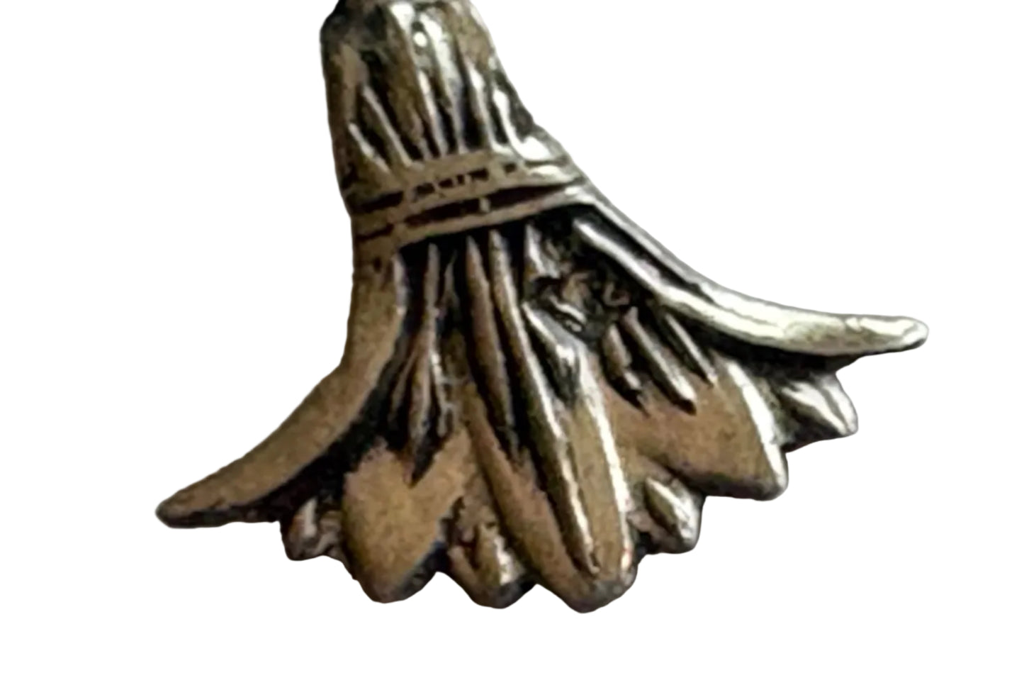 Lotus-shaped pendant on a white background