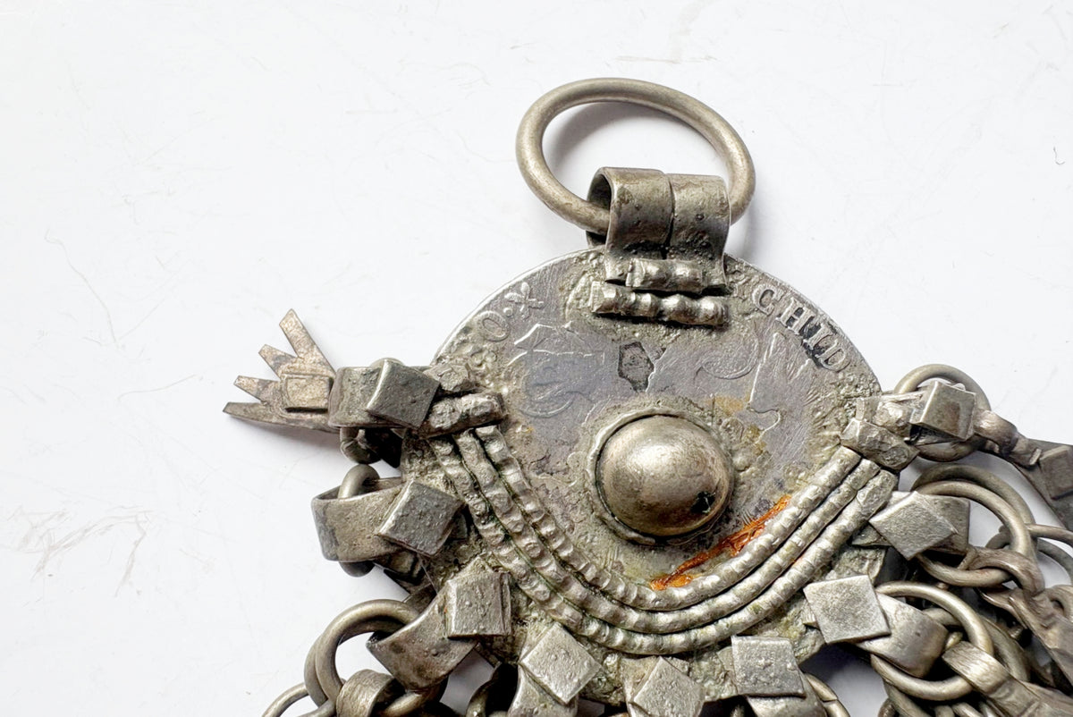 Vintage Bedouin Pendant with Silver Maria Theresa Thaler Coin