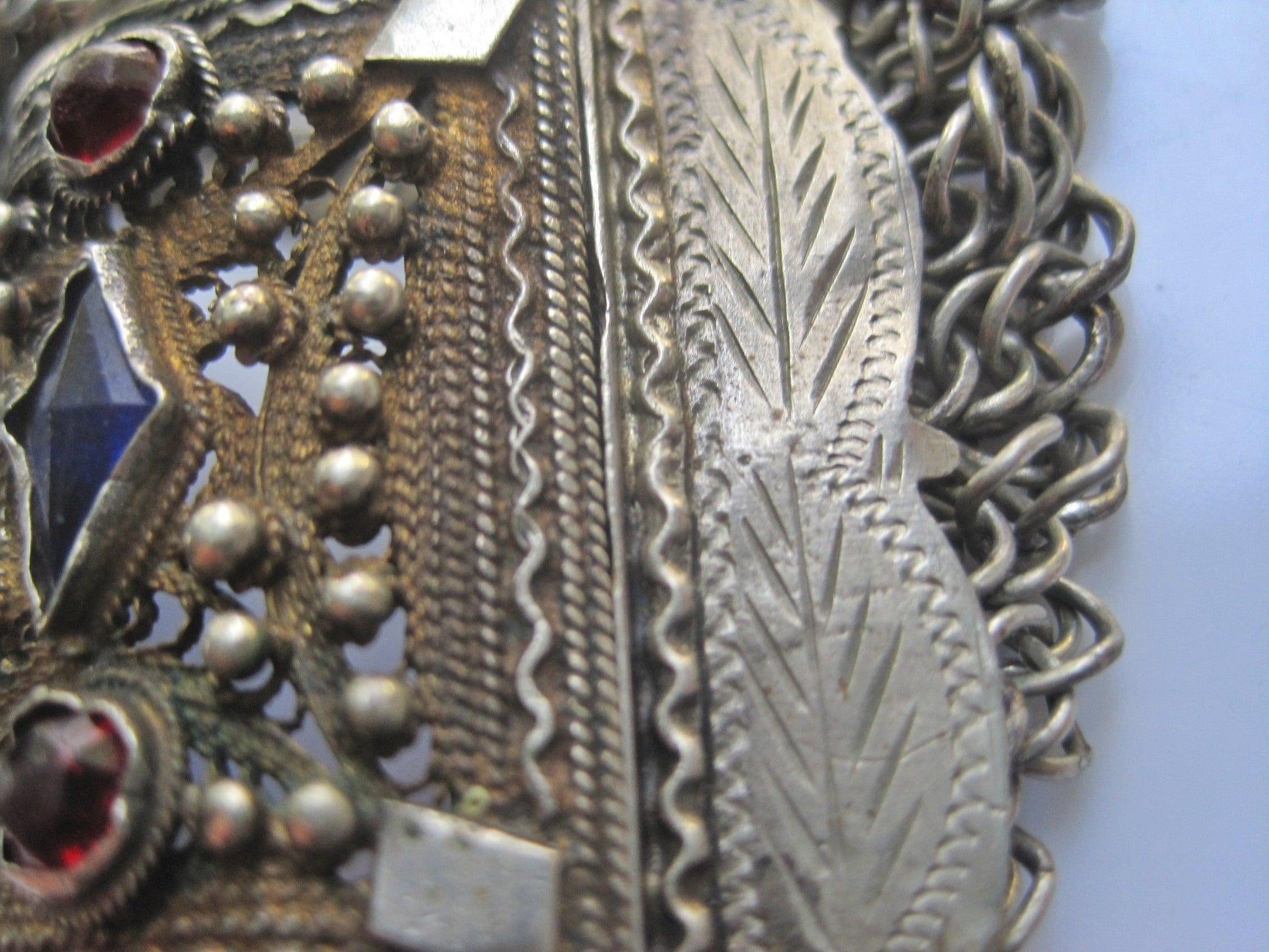 Antique Bosnian Silver Chain Bracelet Balkan Jewelry from The Ottoman Era - Anteeka