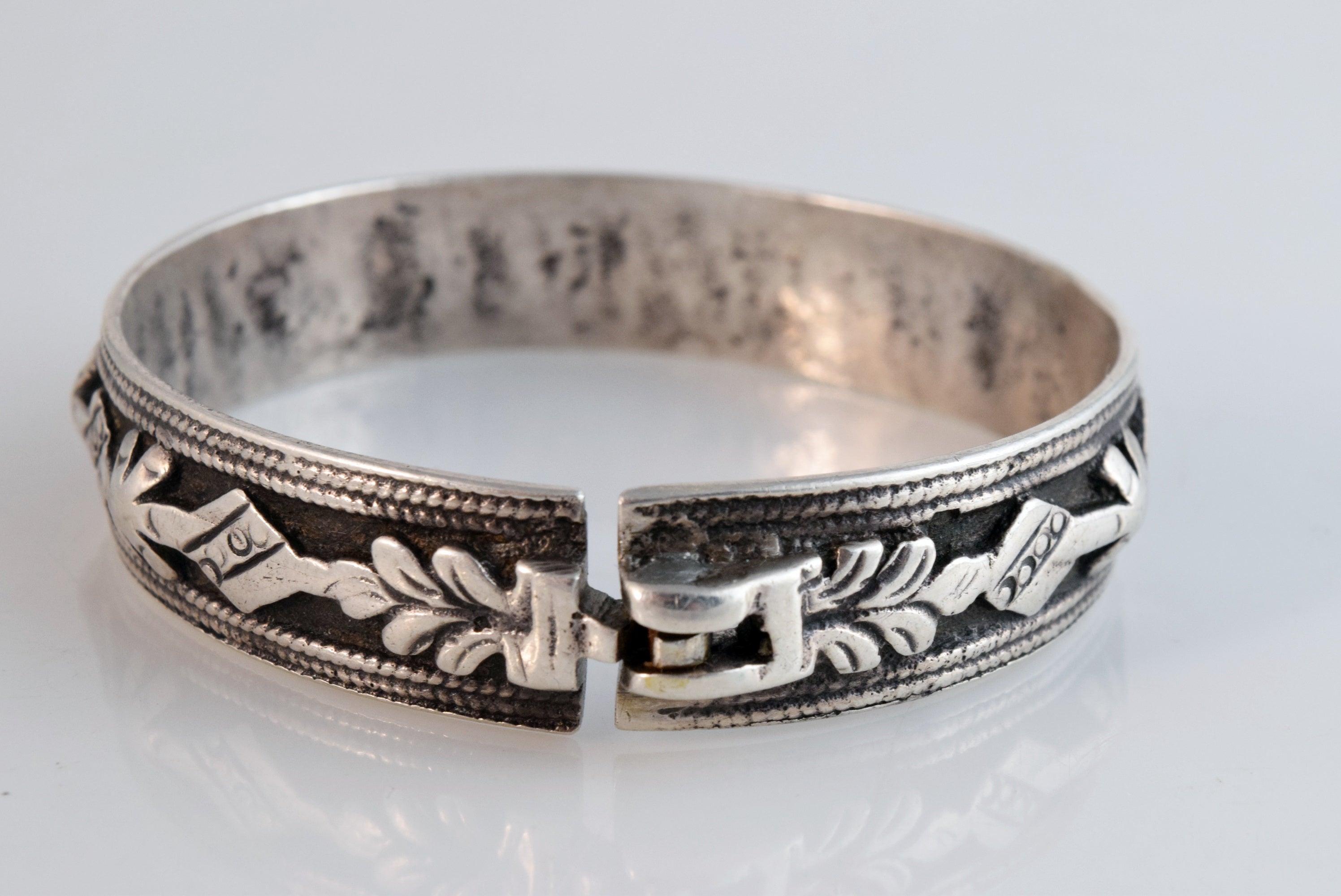 Antique Hallmarked Chaoui Silver Bracelet – Anteeka