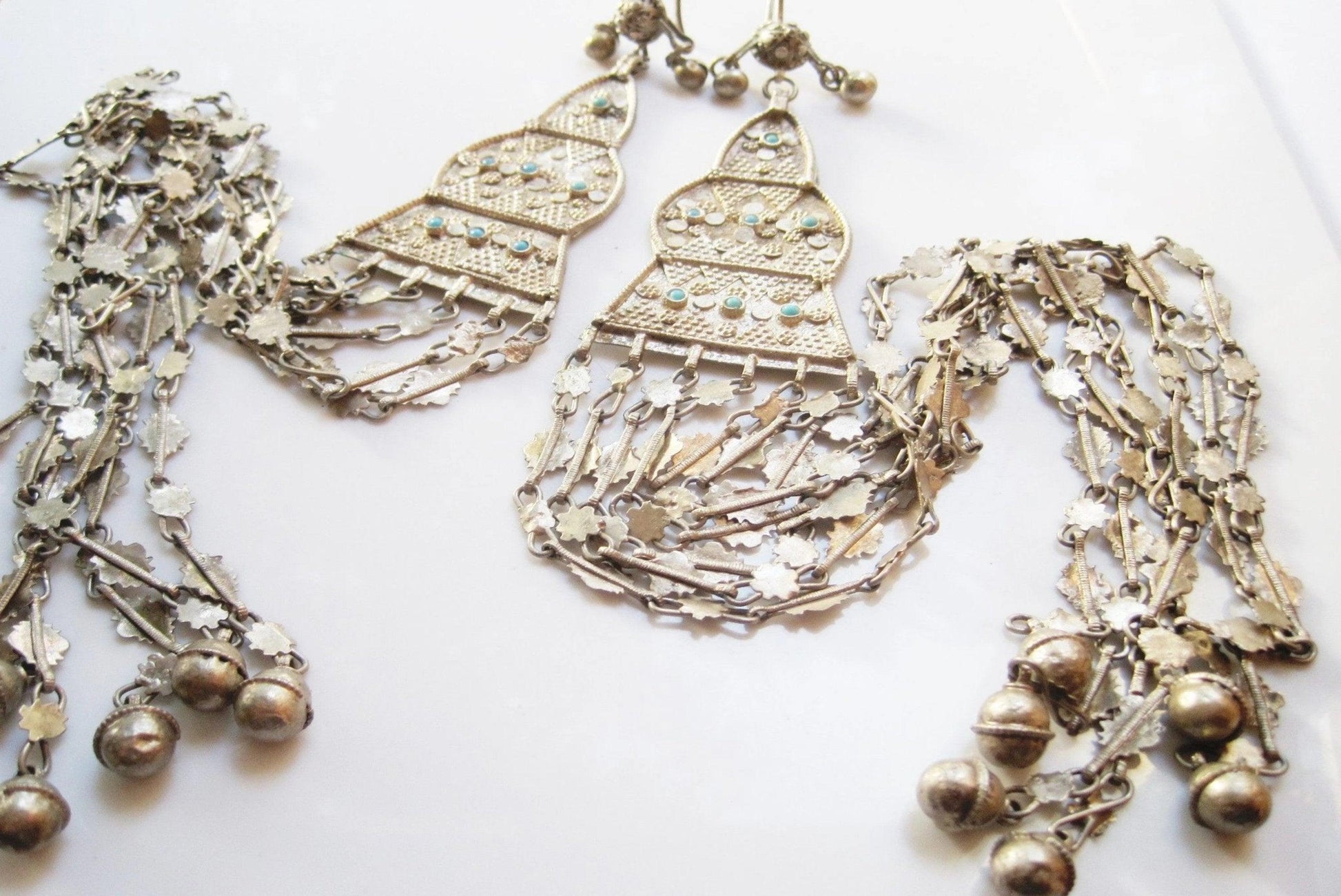 silver bedouin earrings
