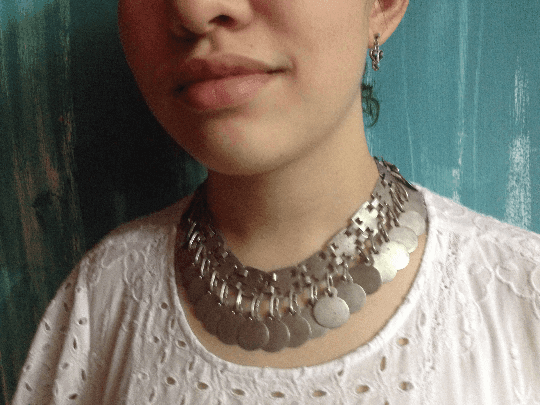 mapuche silver necklace