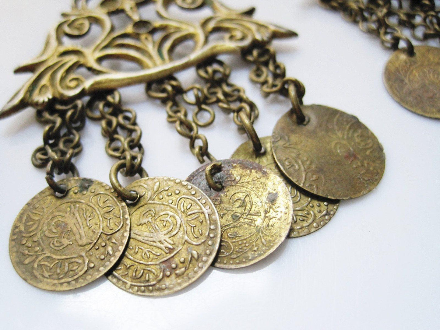 earrings with coin dangles