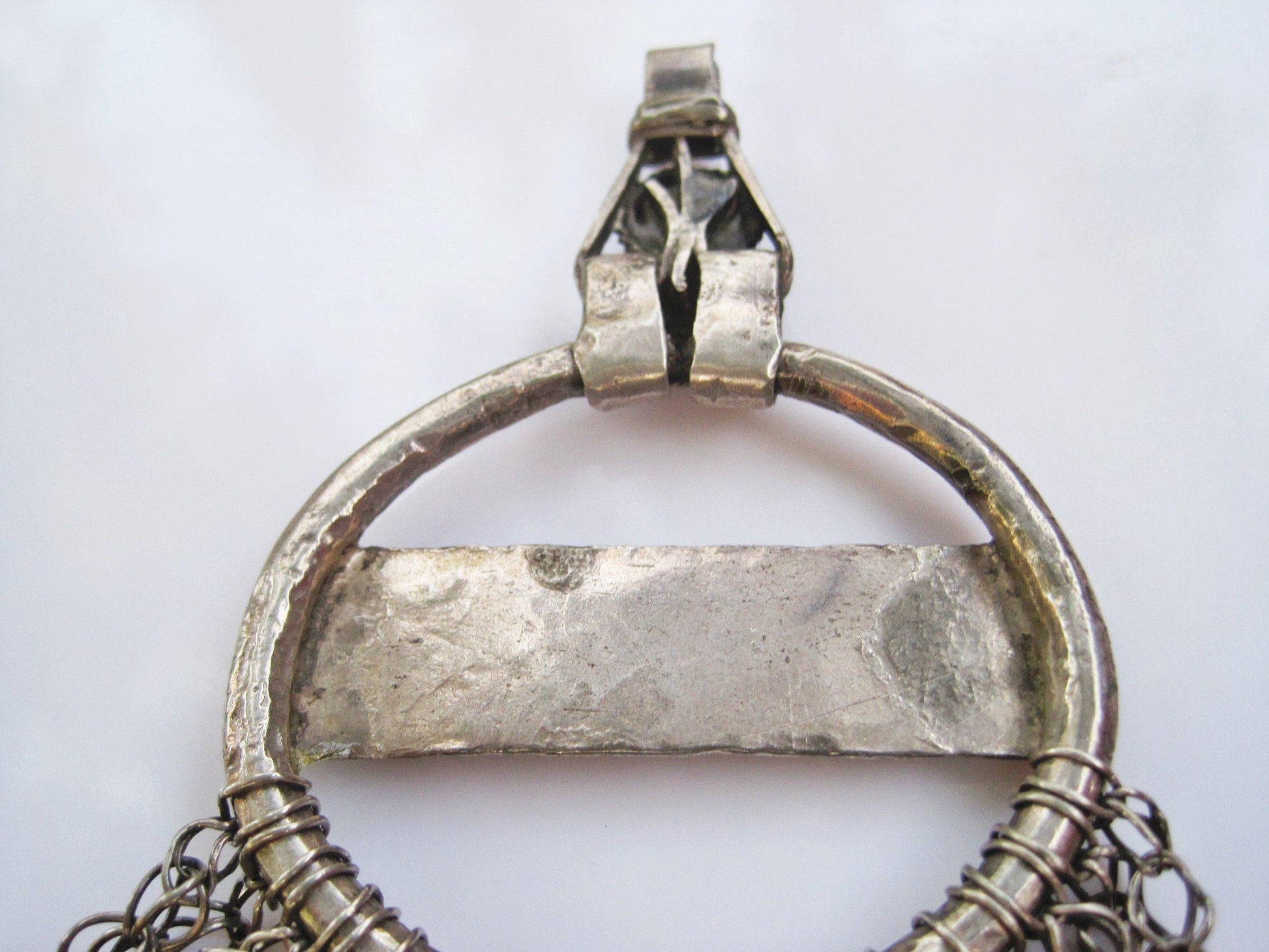 tribal silver pendant