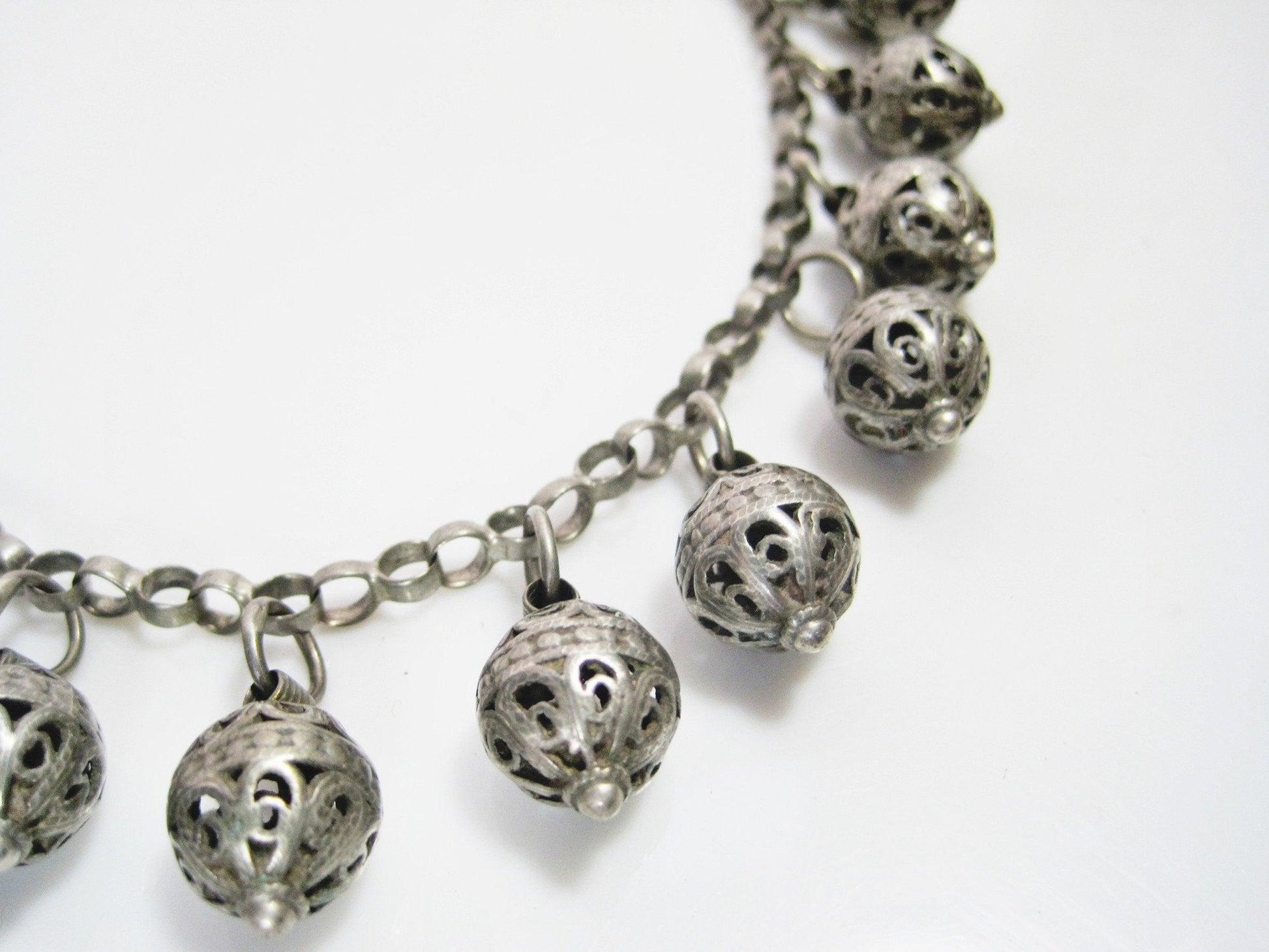 silver filigree pendants