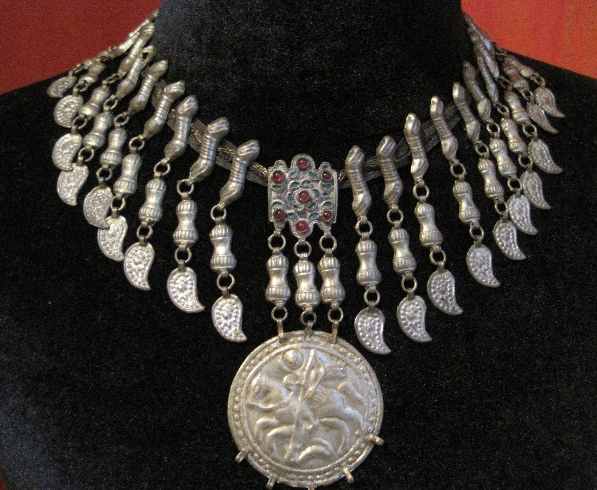 Ottoman silver necklace