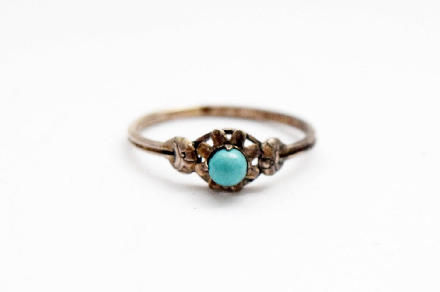 Silver and Turquoise Chinese Ring