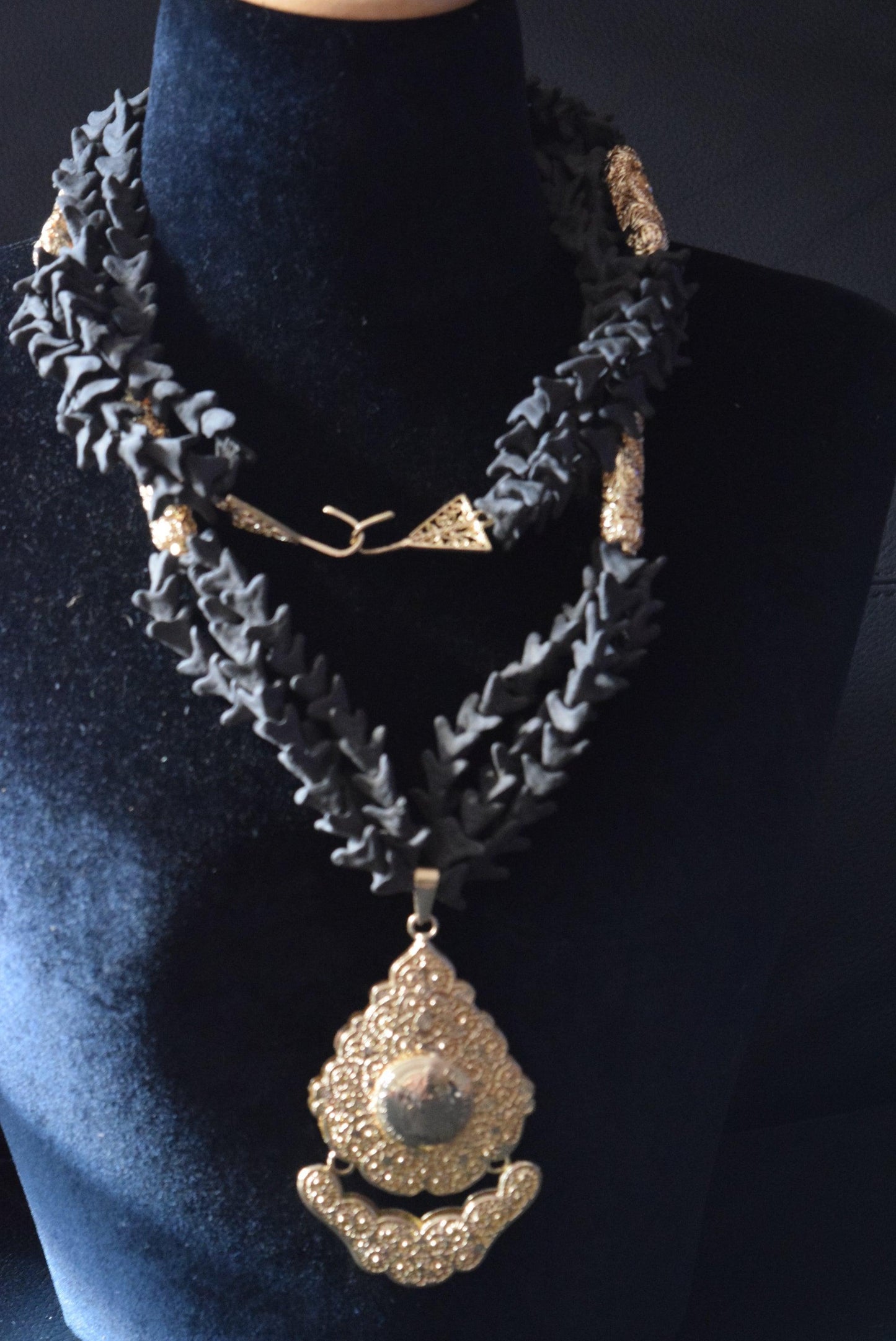 Contemporary Algerian Scented Beads Skhab Necklace - Anteeka