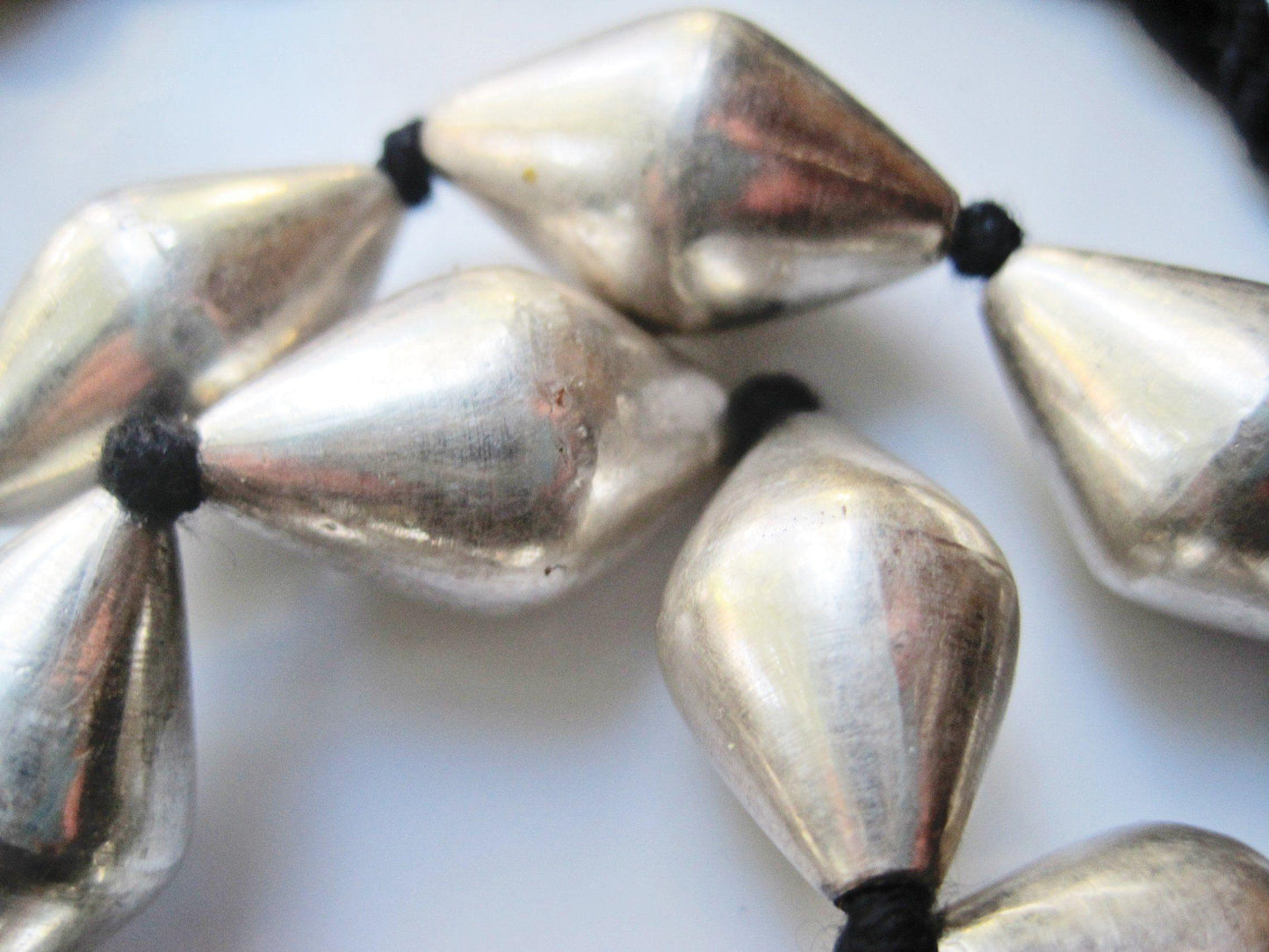 silver indian beads