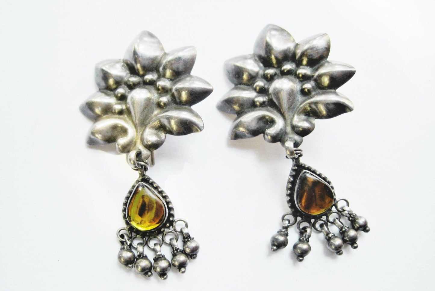 indian silver earrings