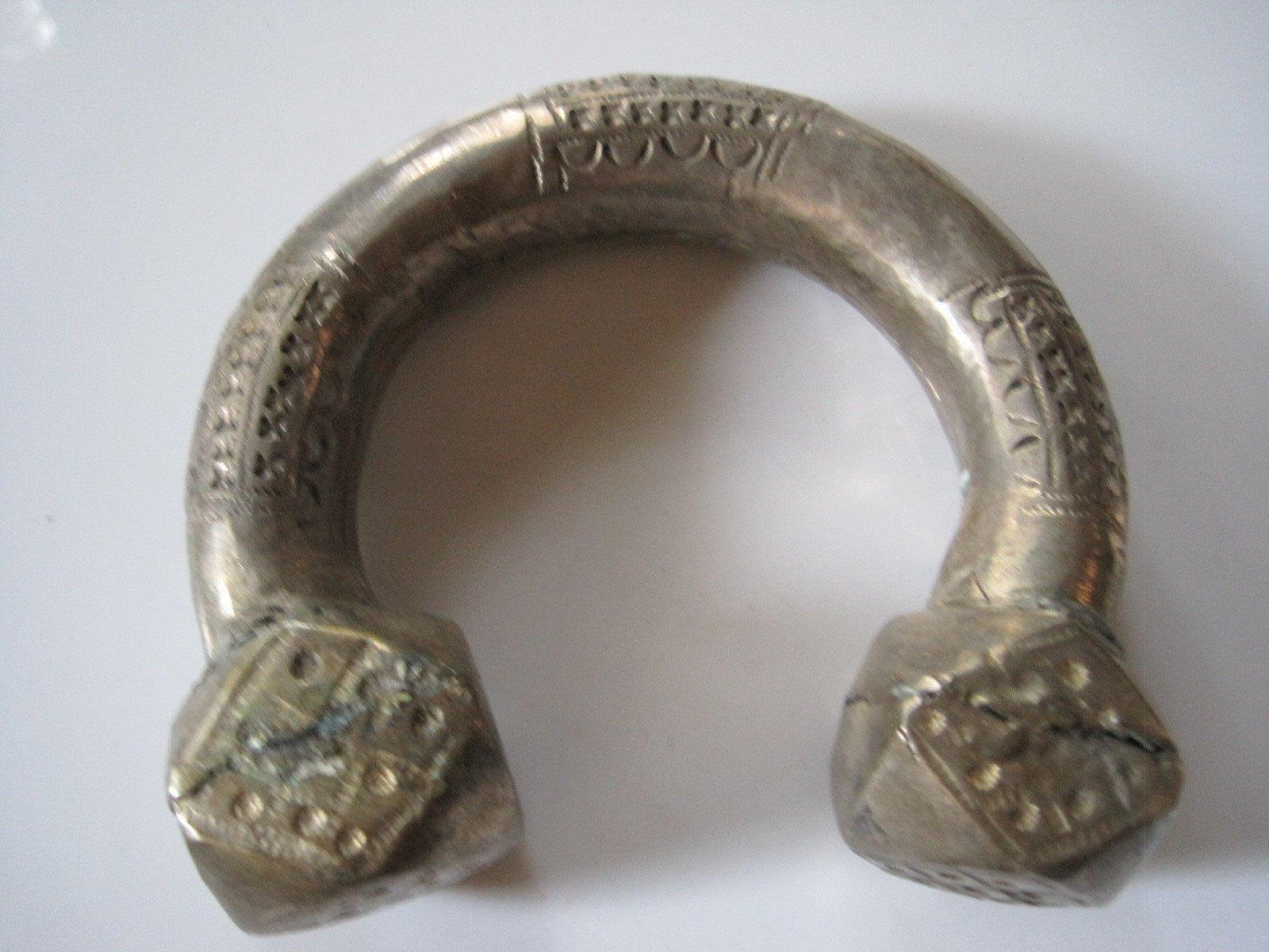 silver tribal foot bracelet