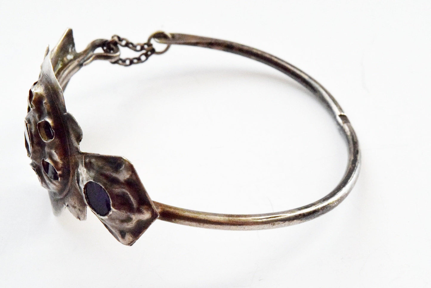 Old Silver Hoop Earring from Morocco - Anteeka