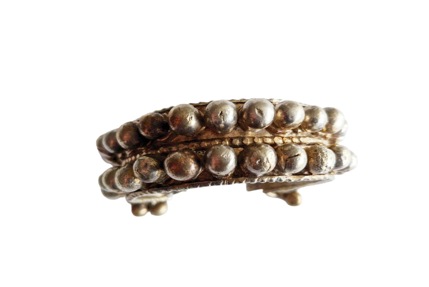 Vintage Silver Yemeni Bracelet with Bosses