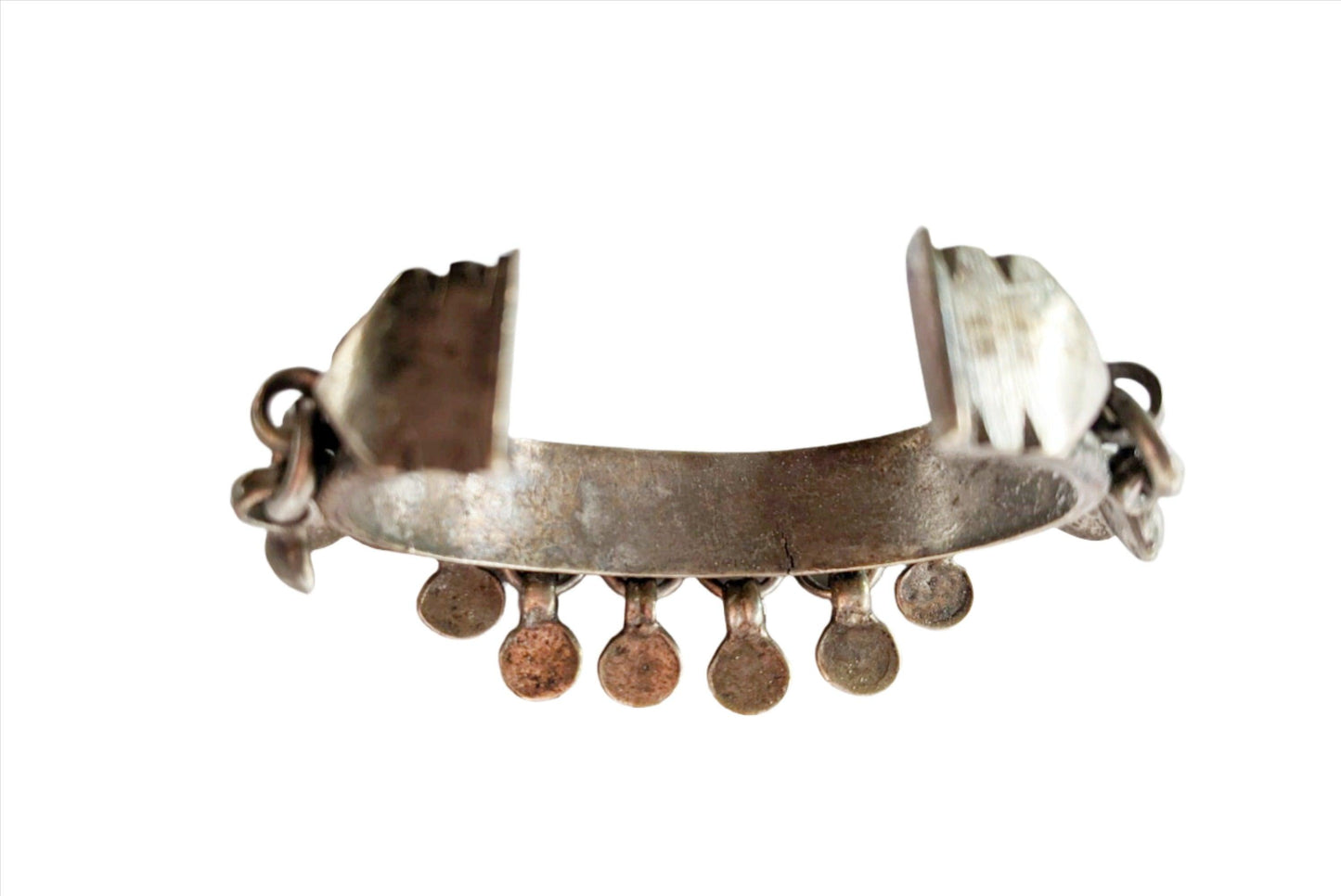 Vintage Egyptian Silver Zar Bracelet with Semi Spheres