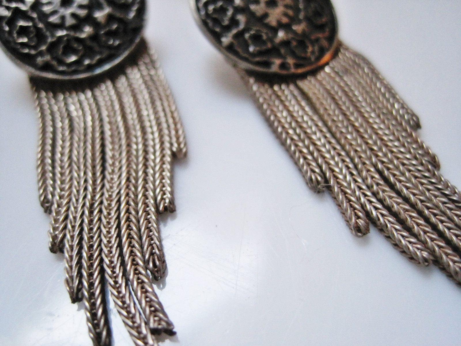 silver turkish earrings