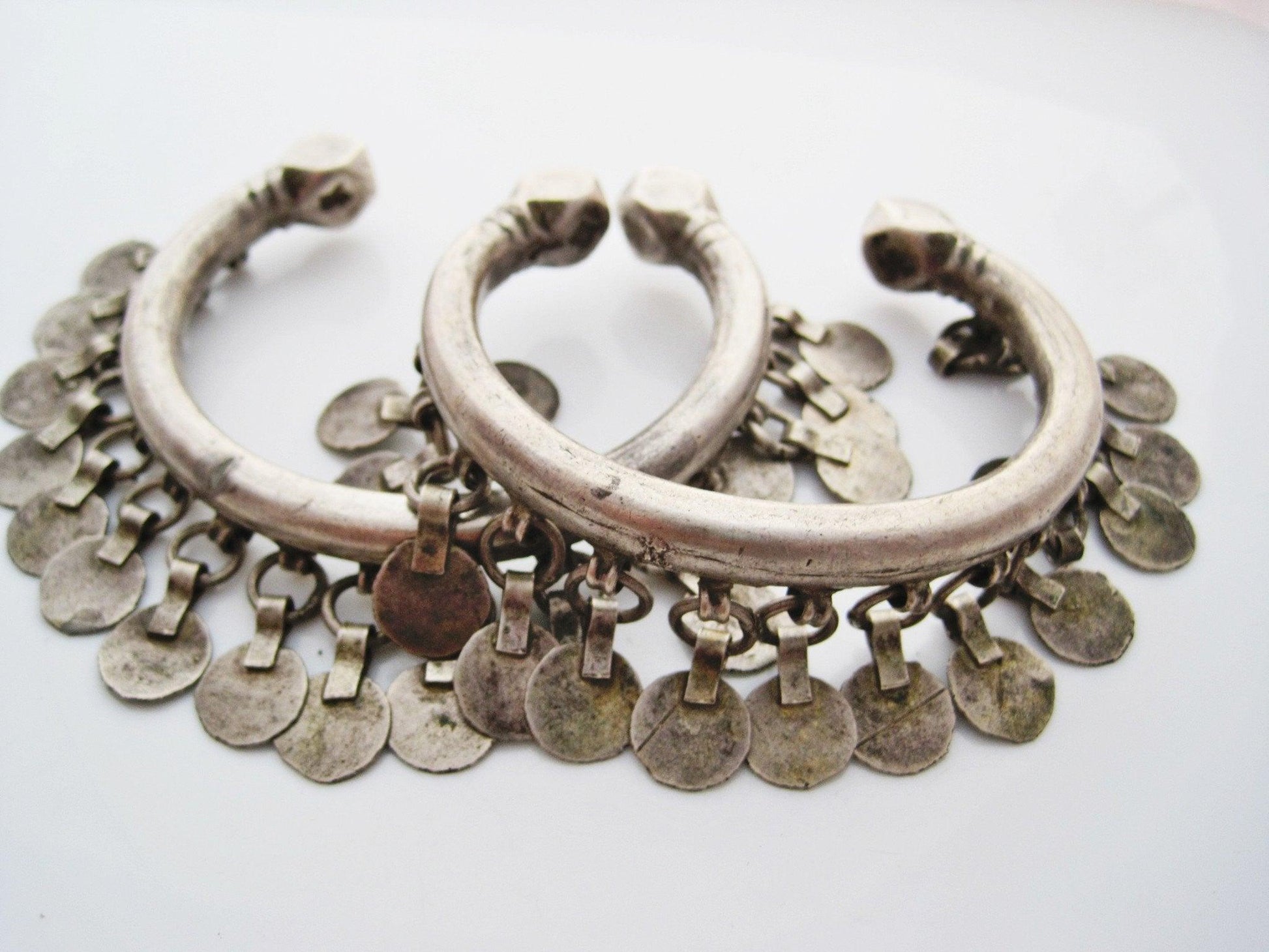 Silver Zar Matching Pair Egyptian Bracelets - Anteeka