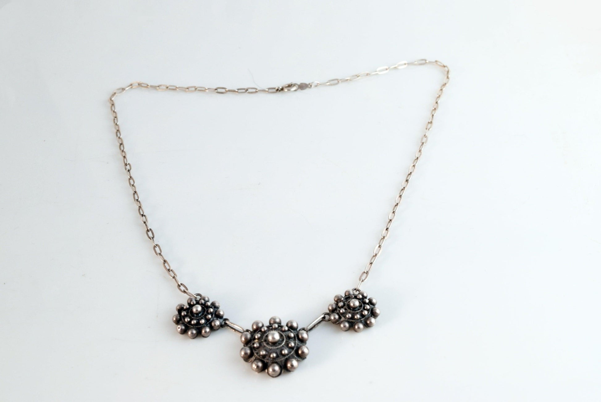 Charro button necklace