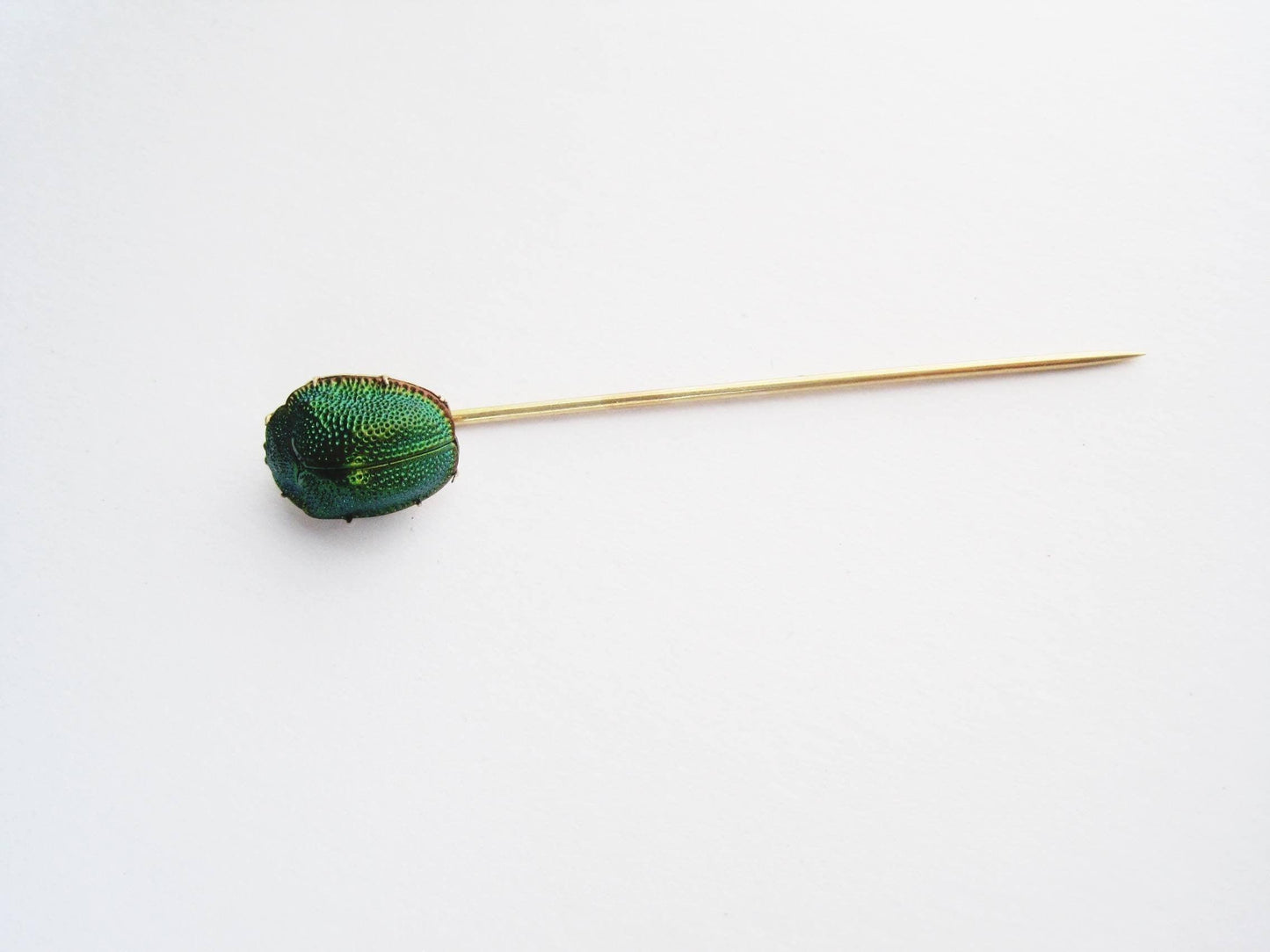 victorian scarab pin