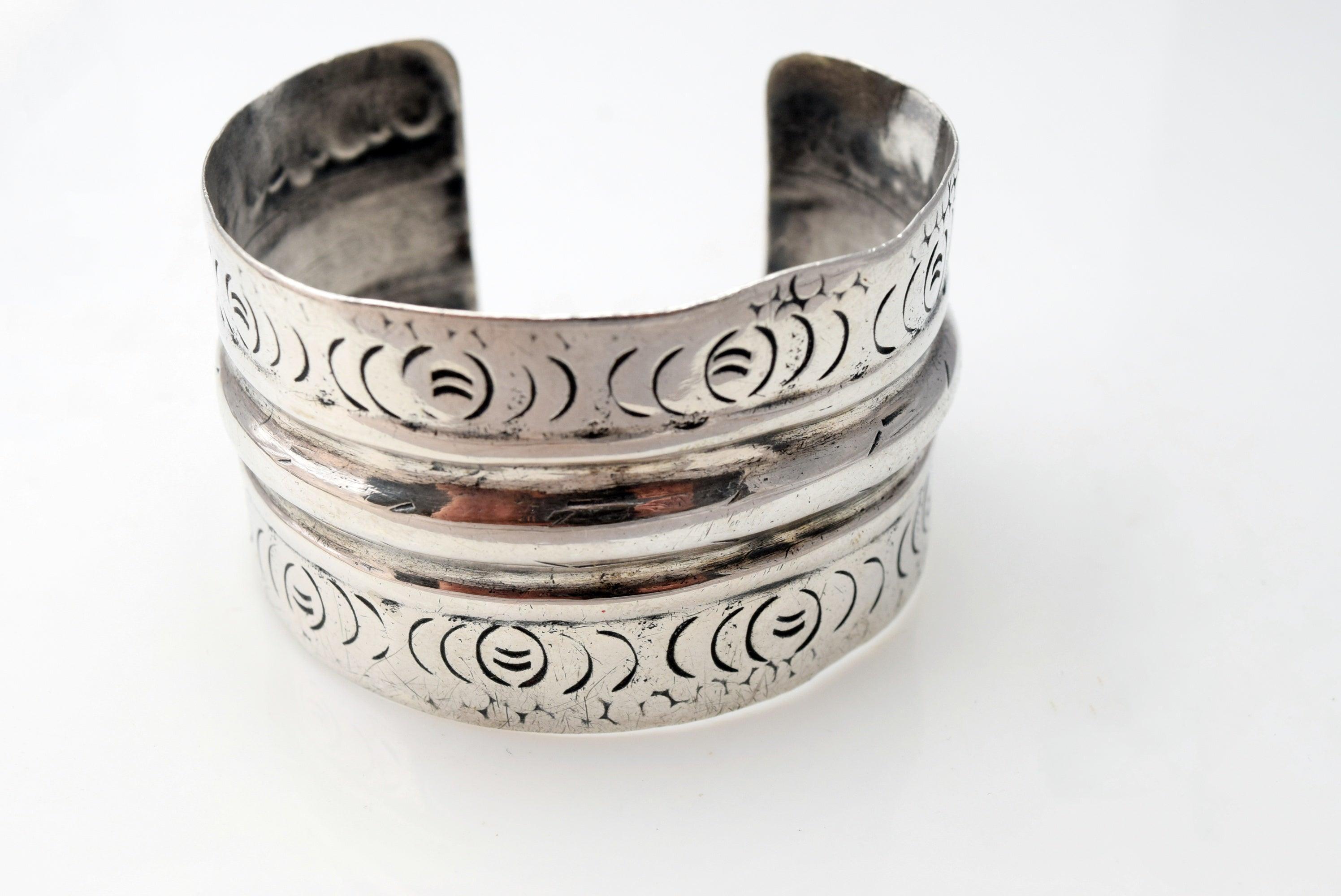 800 Silver Cuff Bracelet~Unisex Silver Cuff Bracelet~800 Silver Bangle~Antique 2024 Bracelet~Middle Eastern Cuff Serbian Museum Release Bracelet