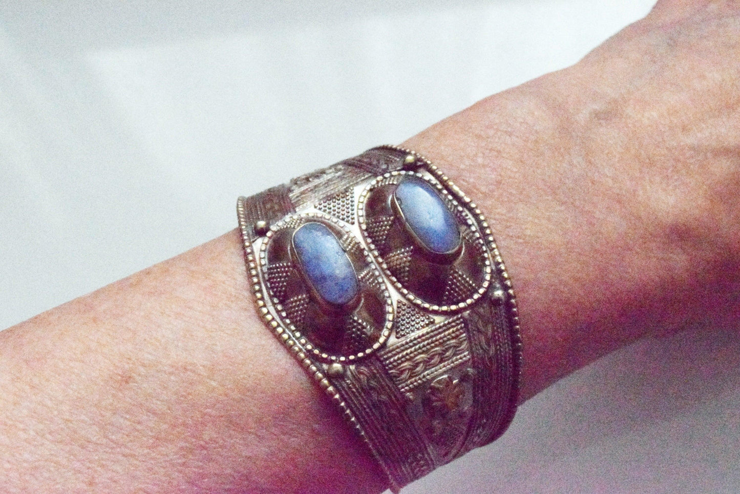 Vintage Afghan Lapis Lazuli Bracelet - Anteeka