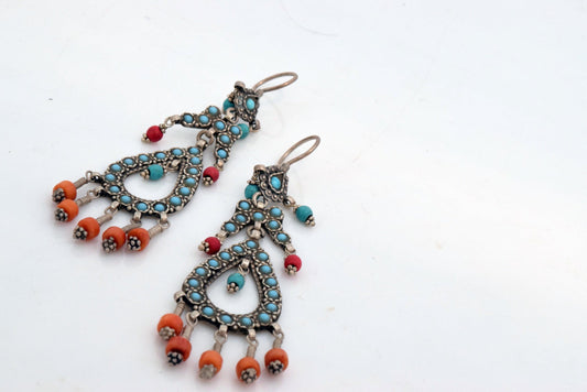 central asian earrings