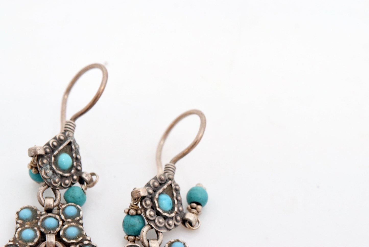 ethnic silver earrings
