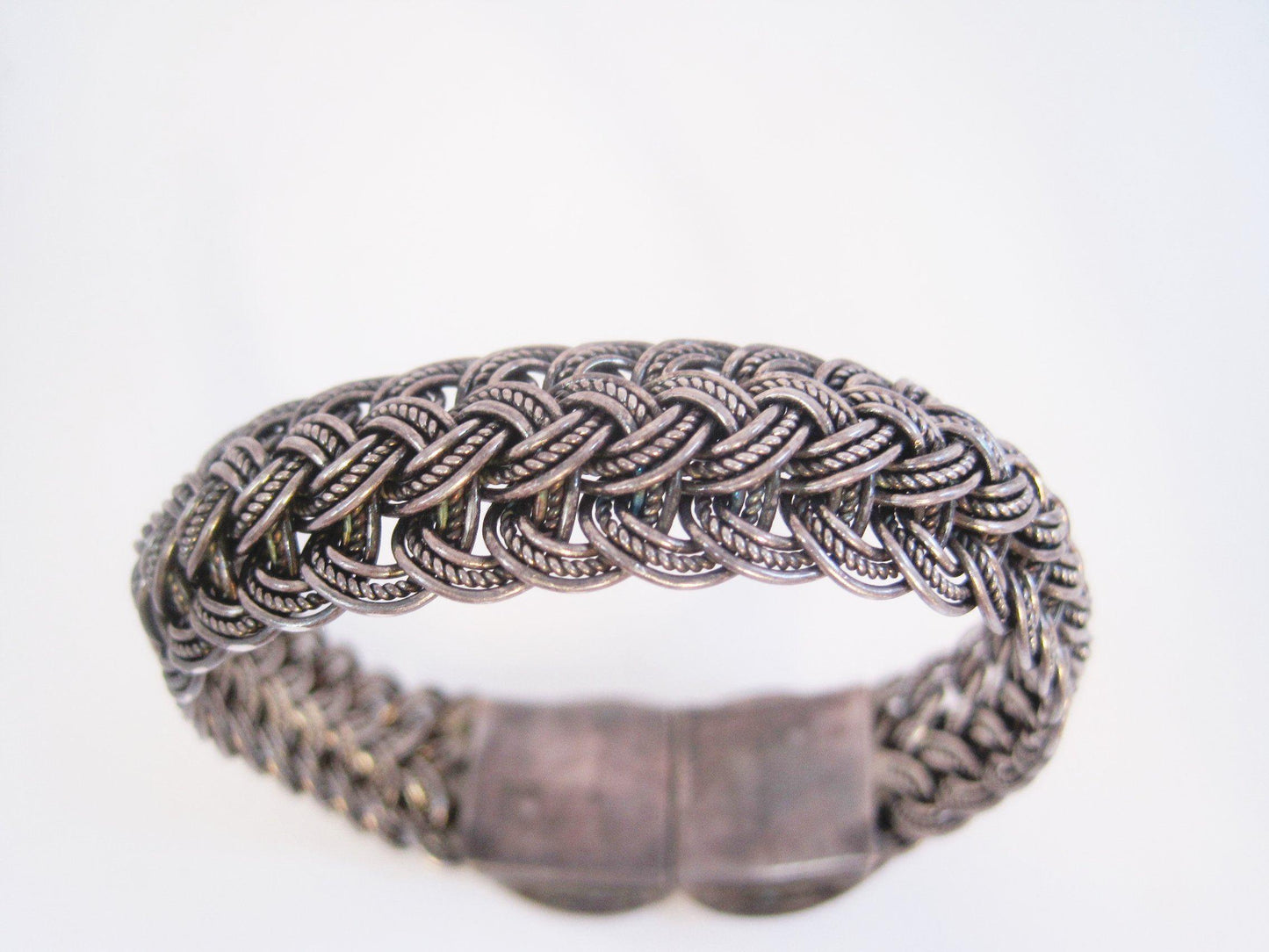woven silver bracelet