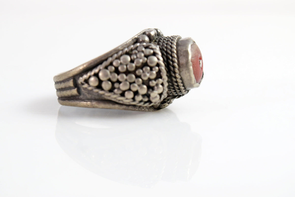 Vintage Bedouin Jewelry Yemeni Ring with Granulation – Anteeka