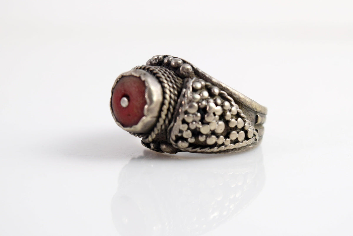 Vintage Bedouin Jewelry Yemeni Ring with Granulation – Anteeka